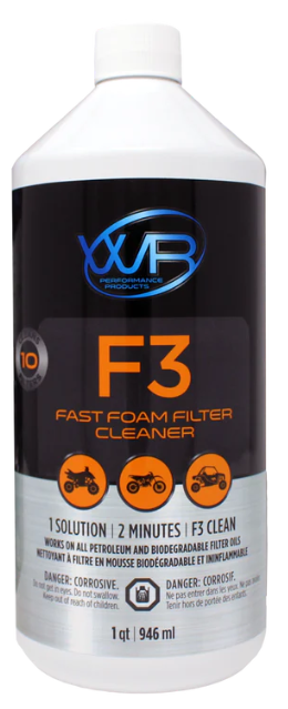WR PERFORMANCE PRODUCTS F3 - Fast Foam Filter Cleaner-1qt / 946ml